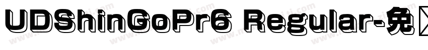 UDShinGoPr6 Regular字体转换
